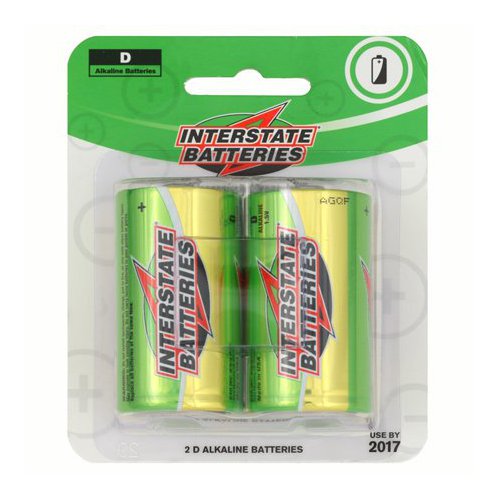 DRY0020 1.5V Alkaline D Batteries,