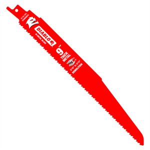 [DS0908BFD15] 9 in. 8/10 TPI Bi-Metal Reciprocating Saw Blades for Thick Metal