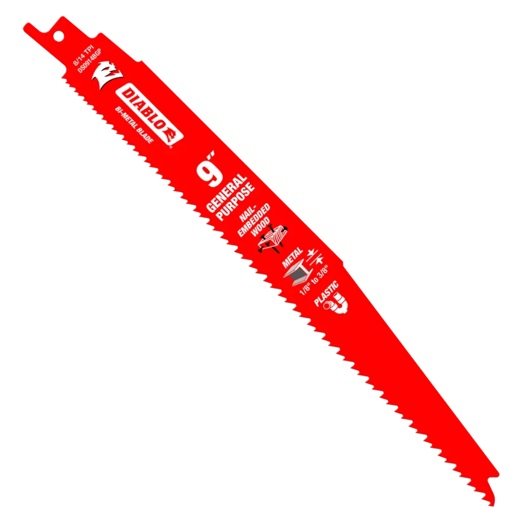 [DS0914BGP25] DIABLO HOJA C/MAD,MET.PV 9" PK25