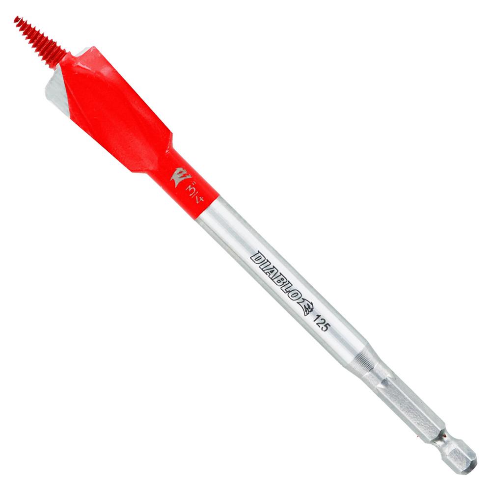 [DSPD4030] Diablo Demo Demon 3/4 in. X 6 in. L High Carbon Steel Nail-Embedded Wood Spade Bit Hex Shank 1 Pk