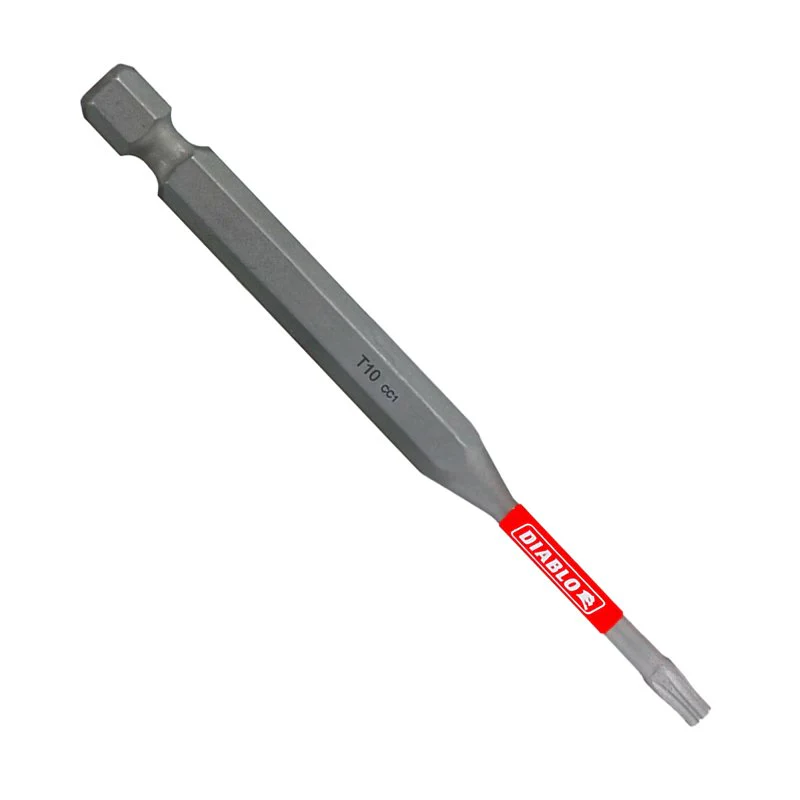 Torx Drive Bit,T10,3-1/2 in L,PK2