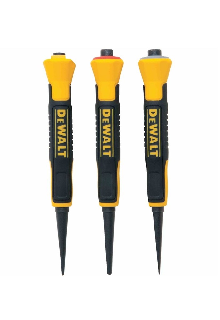 [DWHT58018] DEWALT Bi Material Nail Sets 1/32in 2/32in 3/32in - DWHT58018
