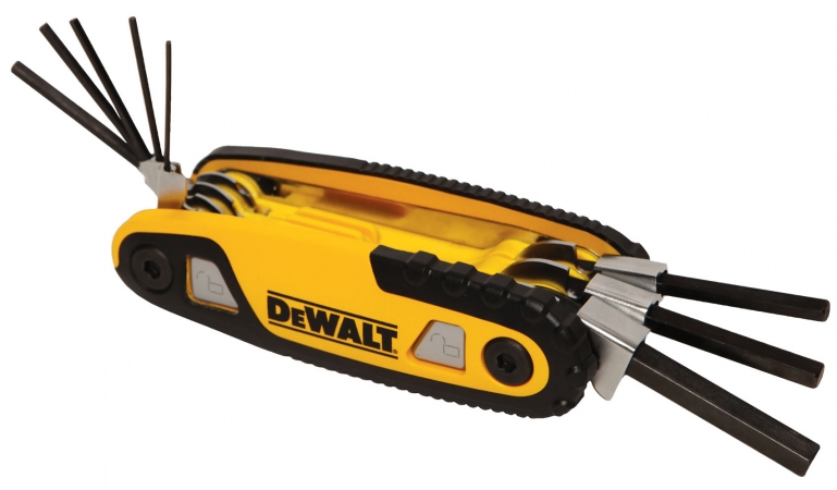DeWalt Multi-Size SAE Fold-up Locking Hex Key Set 8 Pc