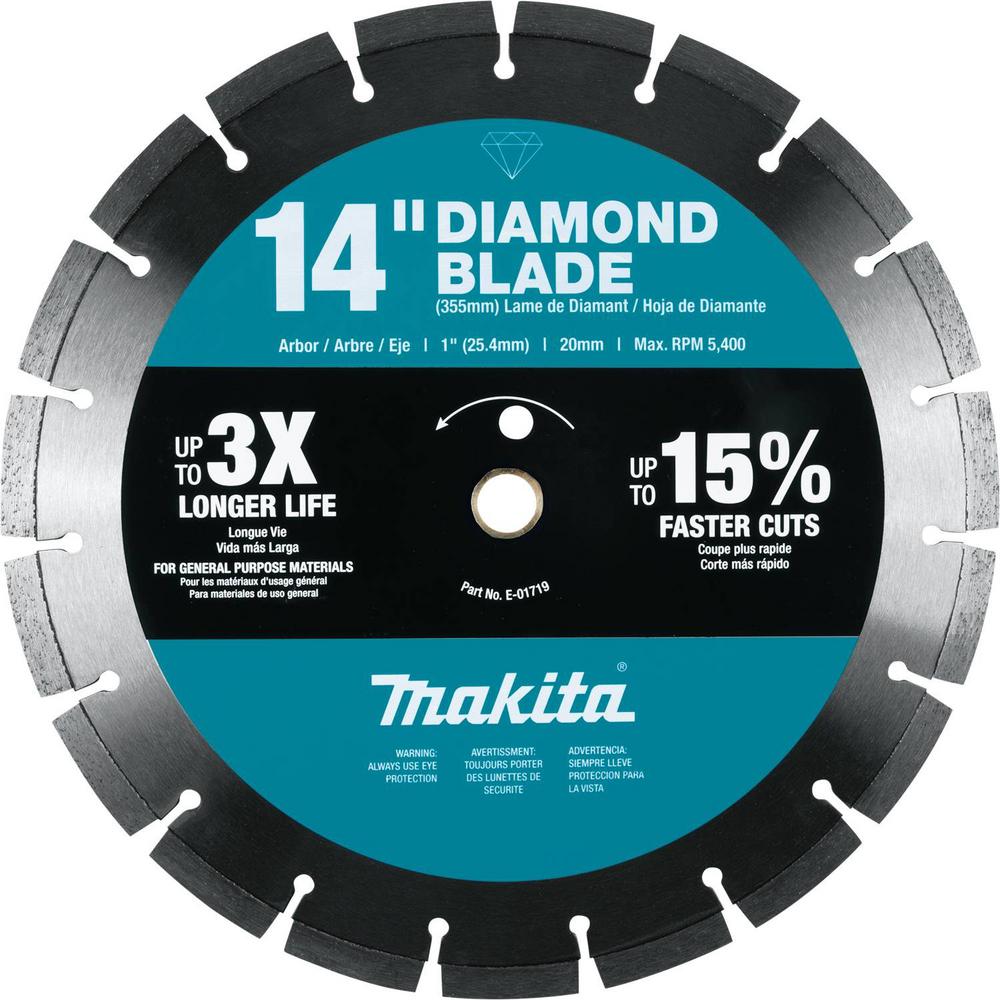 [E01719] MAKITA DIAMOND 14" BLADE SEGMEN.