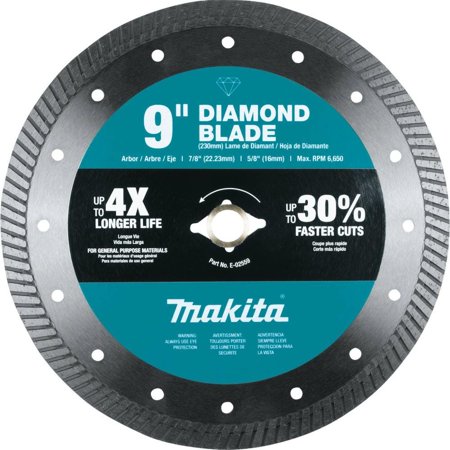 9 in. Diamond Blade, Turbo, General Purpose