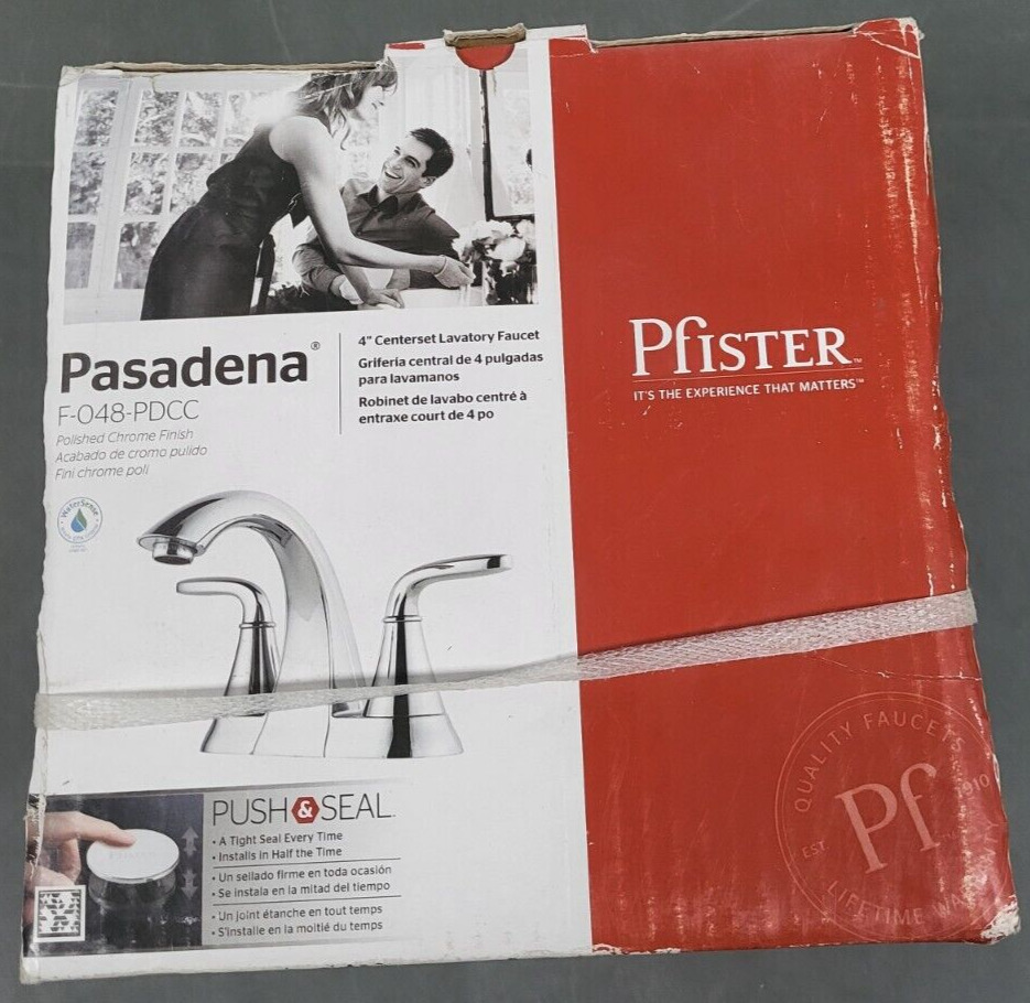 Pfister F-048-PDCC Pasadena 2-Handle 4 Inch Centerset Bathroom Faucet