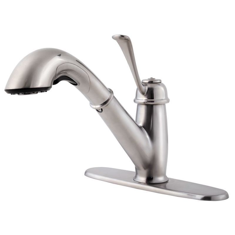 Pfister F-538-5LC Bixby Pullout Spray Professional Kitchen Faucet Stainless Steel Faucet Pullout Spray