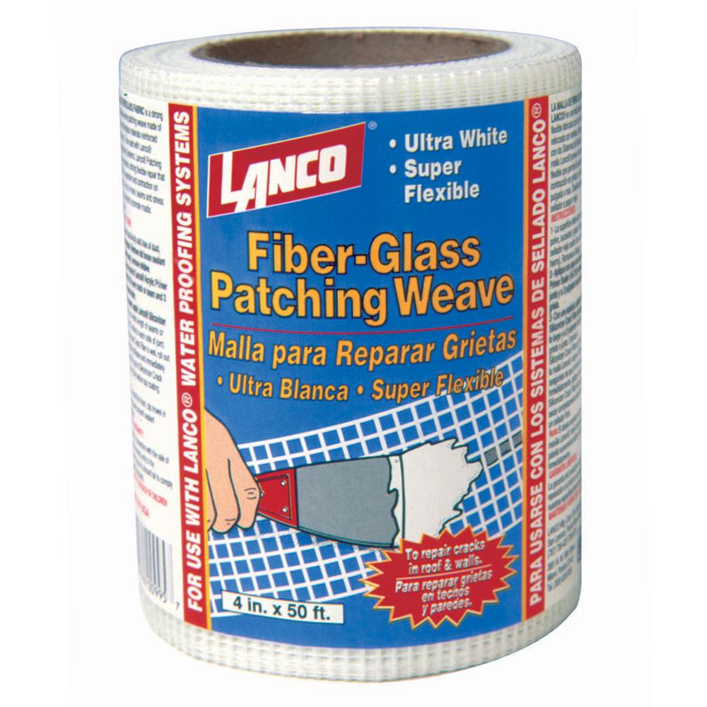 Lanco 4 in. X 50 Ft. Fiberglass Patching Weave Roll Flashing for Crack Repair Reinforcement