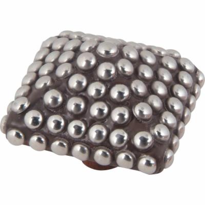 Atlas Homewares 3103 2-1/2 Inch Square Cabinet Knob Silver Cabinet Hardware Knobs Square