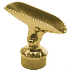 [LB-00-820-1H] Lavi Industries 00-820/1h Polished Brass Adjustable Saddle 1-1/2 Od