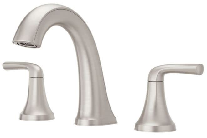 [LG49MCA0GS] Pfister LG49-MCA0 McAllen 1.2 GPM Widespread Bathroom Faucet with Pfast Connect Pforever Seal Valves Spot Defense and TiteSeal – Includes Push &