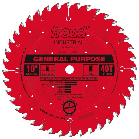 [LU72R010] Freud 10 in. X 40T General Purpose Blade - LU72R010