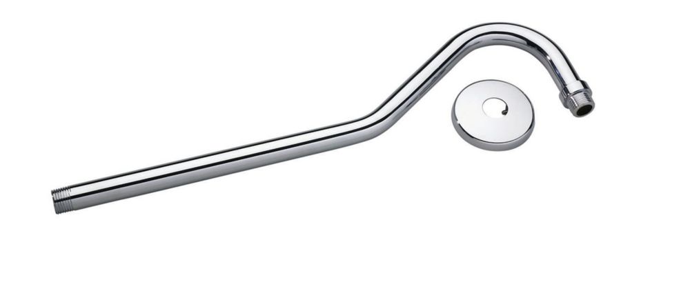 Moen Shower Arm Rainshower with Flange, Chrome, 17-in