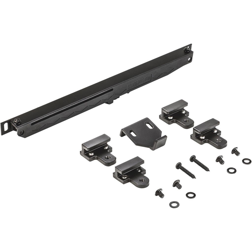 [N187080] National Hardware Oil Rubbed Bronze Black Plastic Sliding Door Hardware Kit
