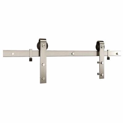 [N700002] National Hardware 72 in. L Satin Nickel Silver Steel Barn Door Hanger Kit 1 Pc
