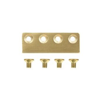 [N700107] National Hardware 5/8 in. D X 3-1/8 in. L Brushed Gold Steel Sliding Door Hardware Connecting Adapte