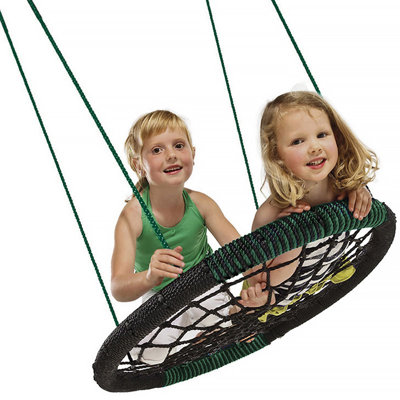 [NE3050] Swing-N-Slide Monster Web Swing with Green and Black Nylon Ropes