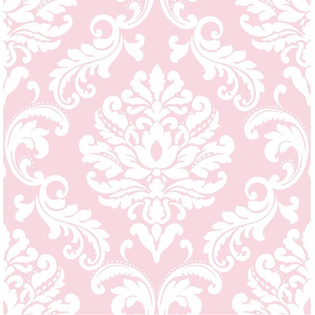 [NU1397] NuWallpaper Ariel Peel and Stick Wallpaper - Pink