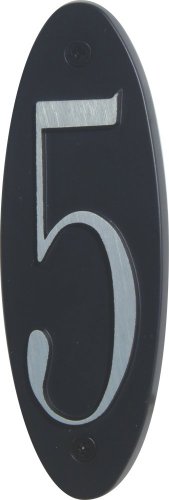 Atlas Homewares OHN5 Metropolitan Address Number 5 Black