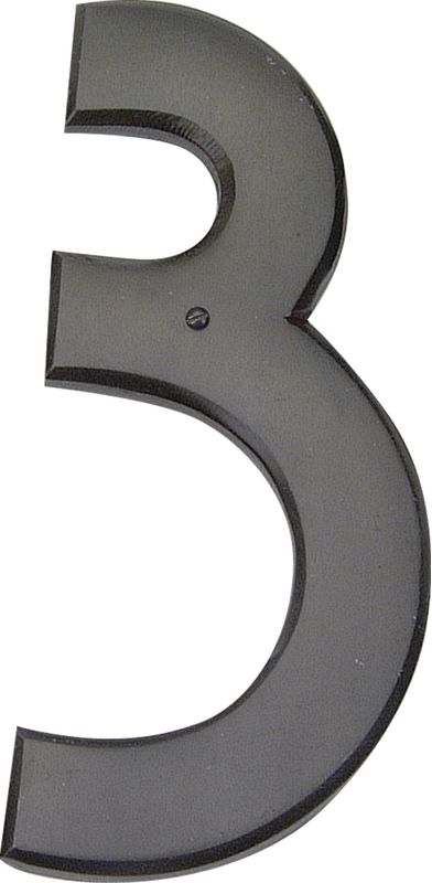 Atlas Homewares RCN3 Mission Address Number 3 Aged Bronze Home Accents Address Numbers 3