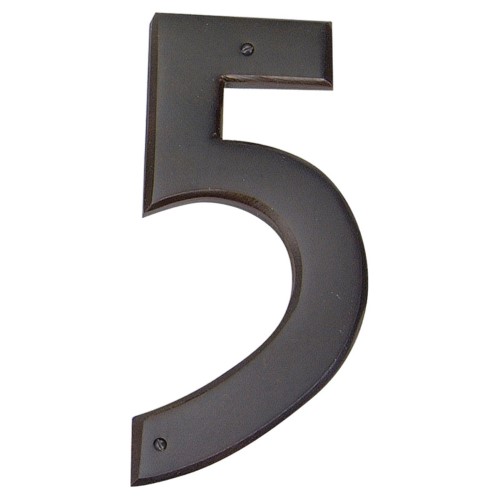 Atlas Homewares RCN5 Mission Address Number 5 Aged Bronze Home Accents Address Numbers 5