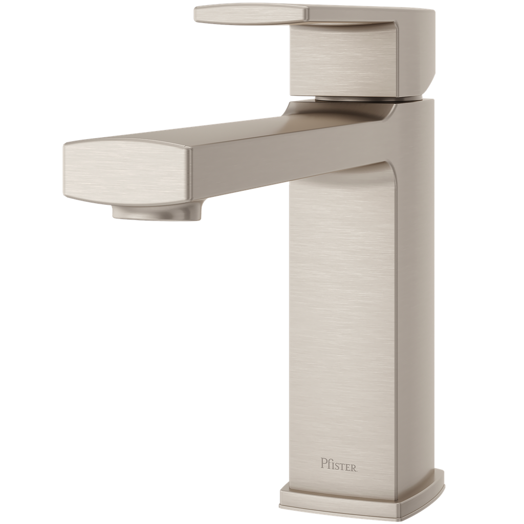 [RT6-1DAK] Pfister RT6-1DA Deckard Deck Mounted Roman Tub Filler Trim with Metal Lever Handle Brushed Nickel Faucet Roman Tub Single Handle