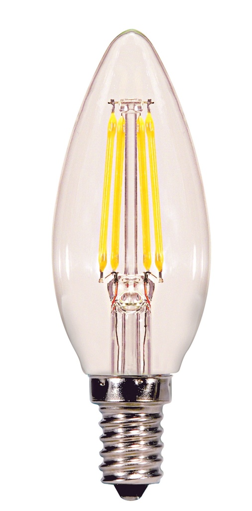 [S29922] Satco Products S9922 3.5W CTC LED 27K Candelabra - 120V