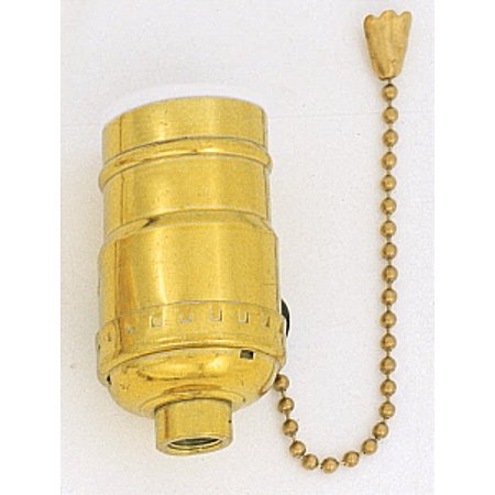 SATCO STD GILT SOCKET PULL CHAIN