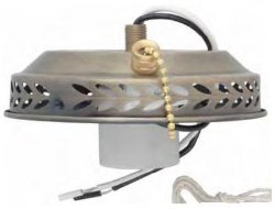 SATCO 4" WIRED ANT BR FAN LIGHT