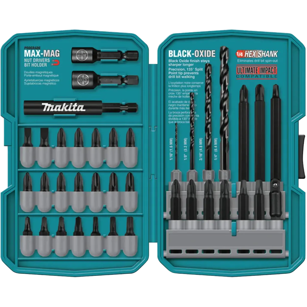 MAKITA SET BARRENAS 38PCS