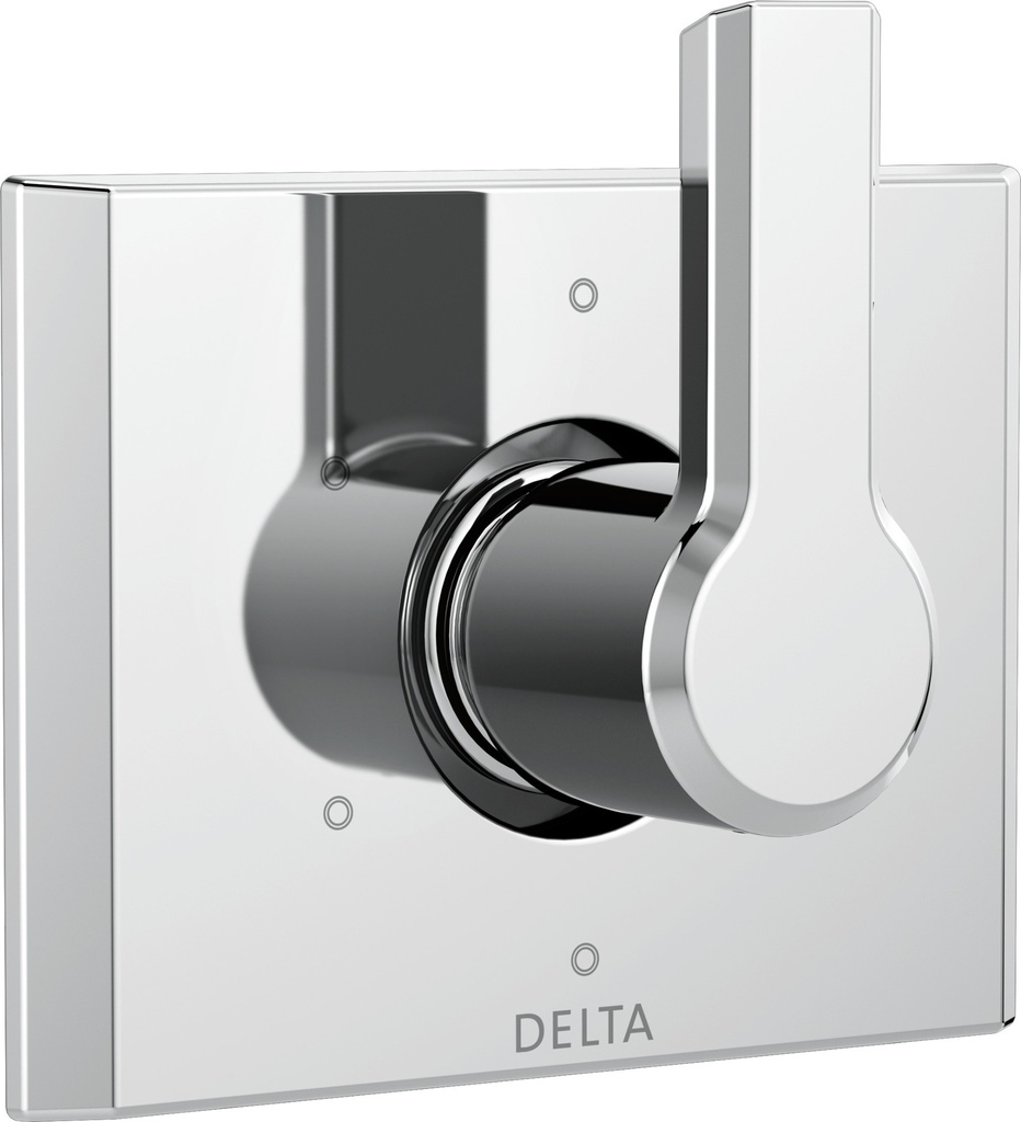 Delta Pivotal 6-Setting 3-Port Diverter Trim in Gray, Size 5.625 H X 6.125 W X 2.75 D in | Wayfair T11999