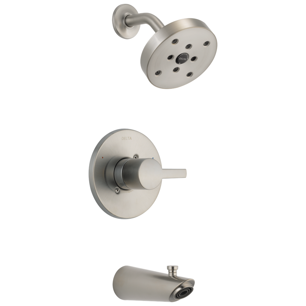 Delta Compel Monitor 14 Series H2Okinetic Tub & Shower Trim  Stainless