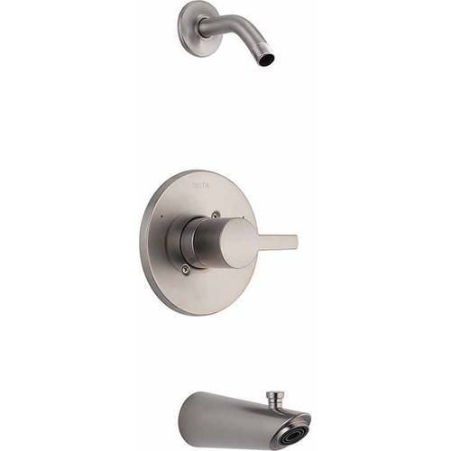 Delta Compel Tub & Shower Faucet in Gray | Wayfair T14461-SSLHD
