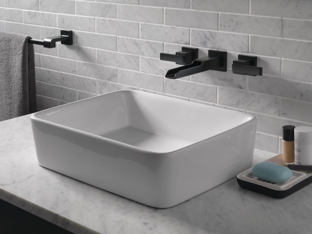 DELTA ARA TWO HAND W/M BATH MBLK