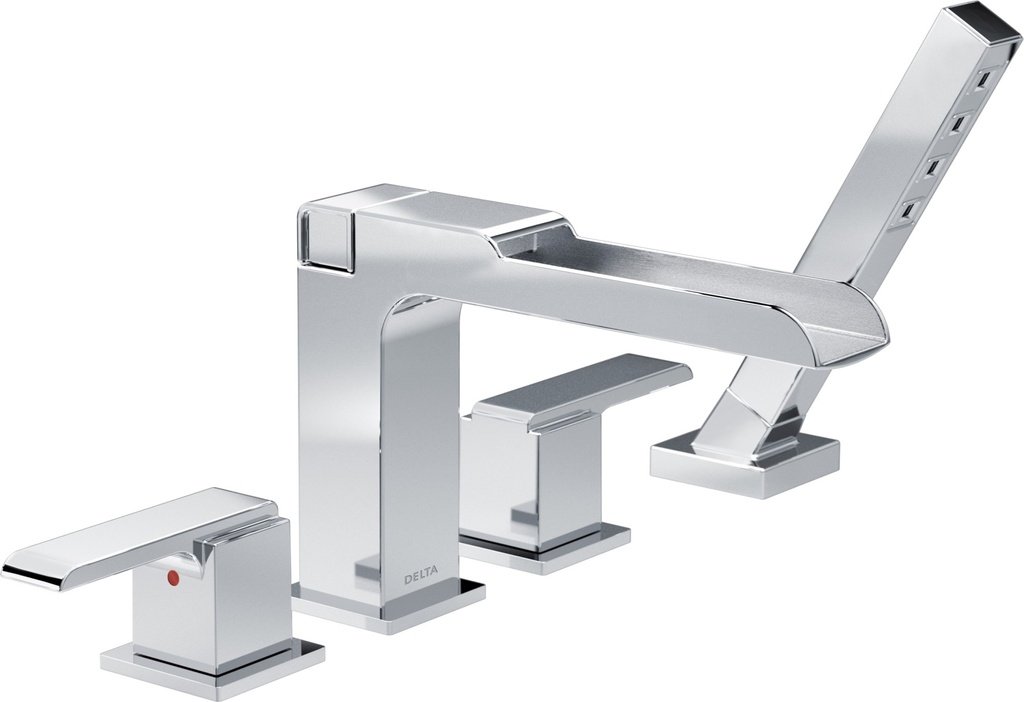 Delta Ara:T4768 Channel Roman Tub with Hand Shower Trim