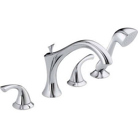 Delta Addison 2-Handle Roman Bath Faucet with Hand Shower in Chrome (Valve Sold Separately)