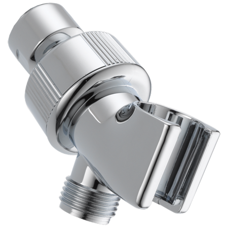 Delta U3401-PK Adjustable Shower Arm Mount with Hand Shower Cradle Chrome Bath and Shower Accessories Shower Components Hand Shower Holders