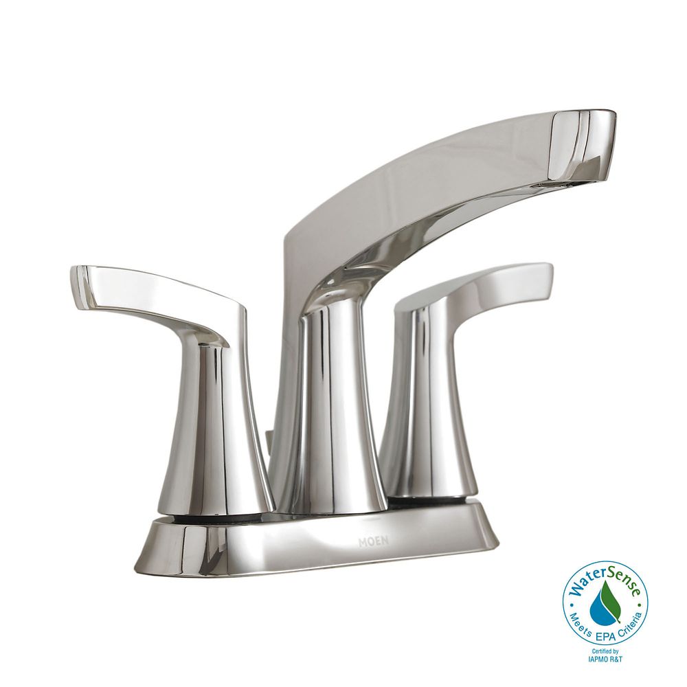 Danika Two-handle Centerset Bathroom Sink Faucet - Chrome