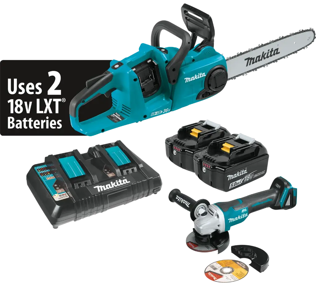 MAKITA CHAIN SAW W/ GRINDER 18V