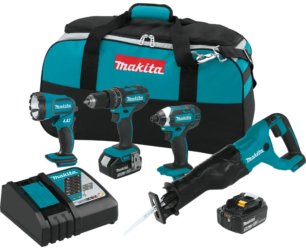 [XT440] MAKITA  18V LXT 4PC COMBO KIT