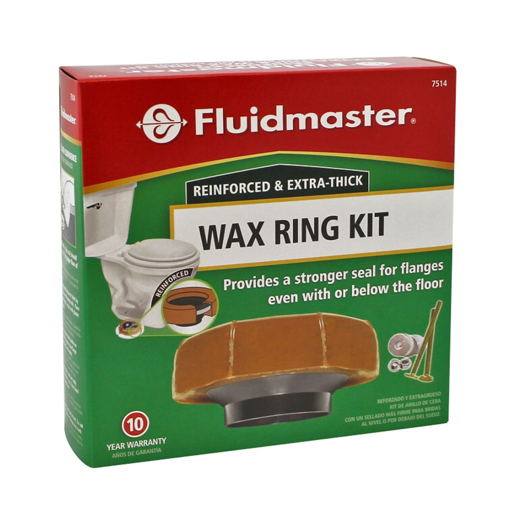 [4694337] Fluidmaster Reinforced & Extra Thick Wax Ring Bronze Oil Rubbed