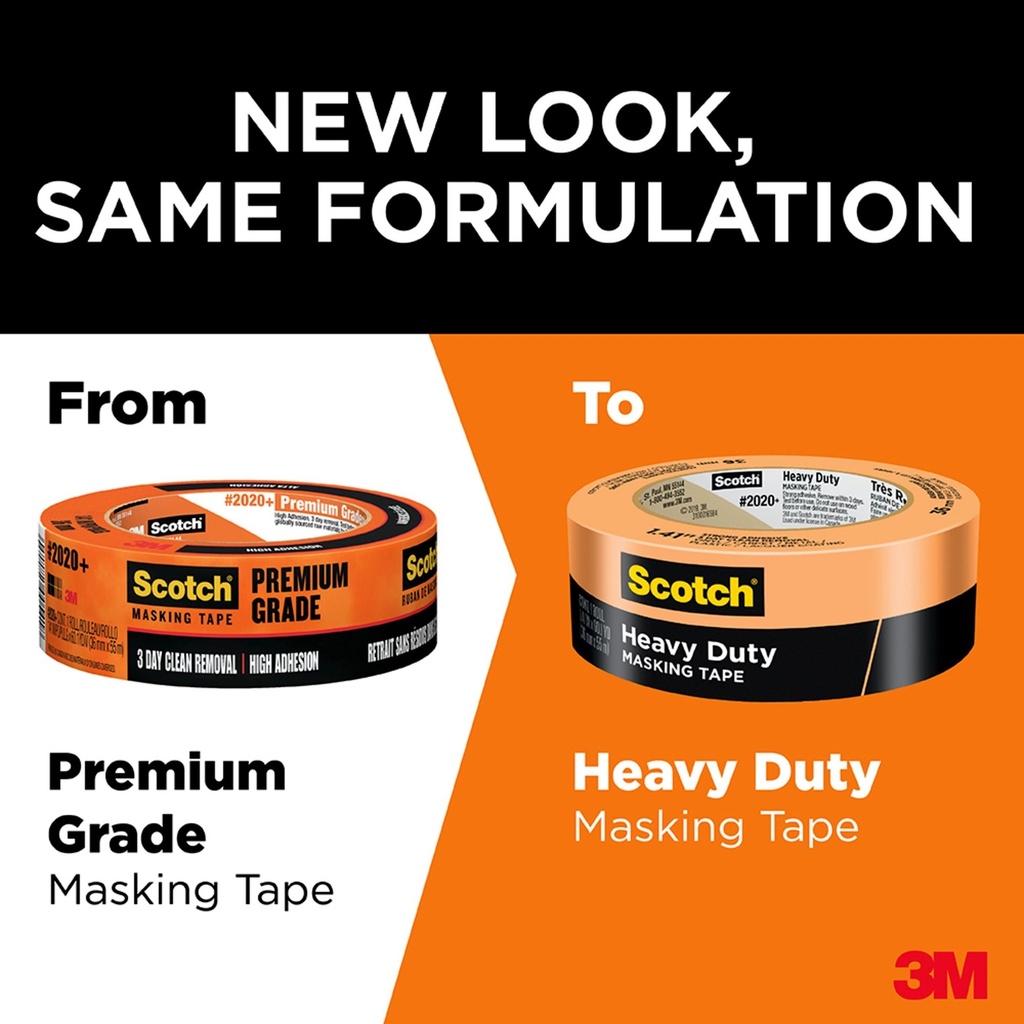 [1018030] Scotch 0.94 in. W X 60.1 Yd L Orange Strong Strength Masking Tape 1 Pk