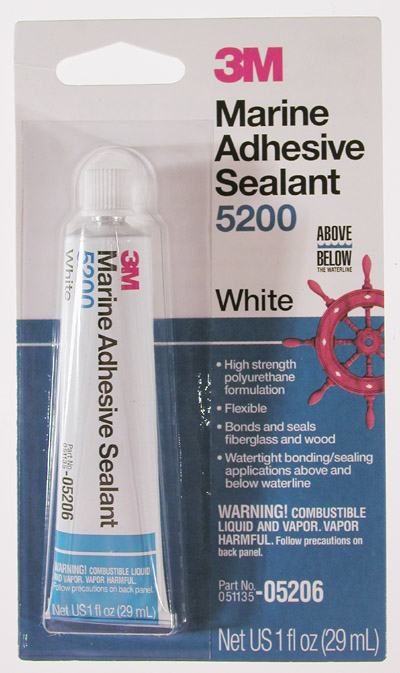 3M - Marine Adhesive Sealant 5200 - White - 1 Oz - 05206