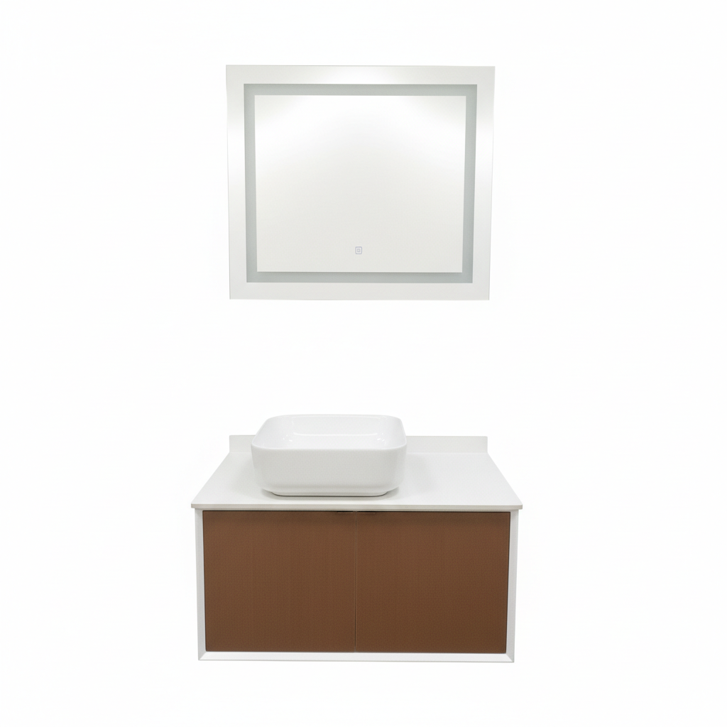 CONJ. VANITY #MK-7003 32" TEAK