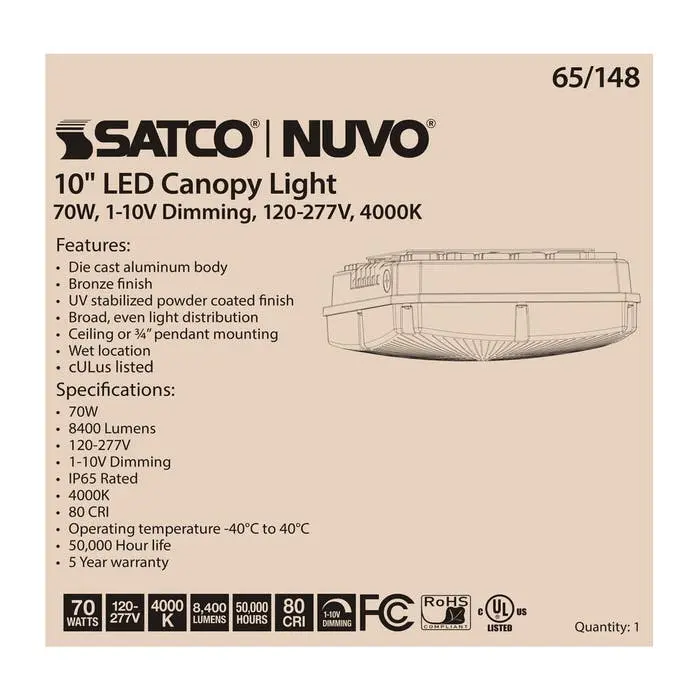 SATCO CANOPY LED 45/60/70