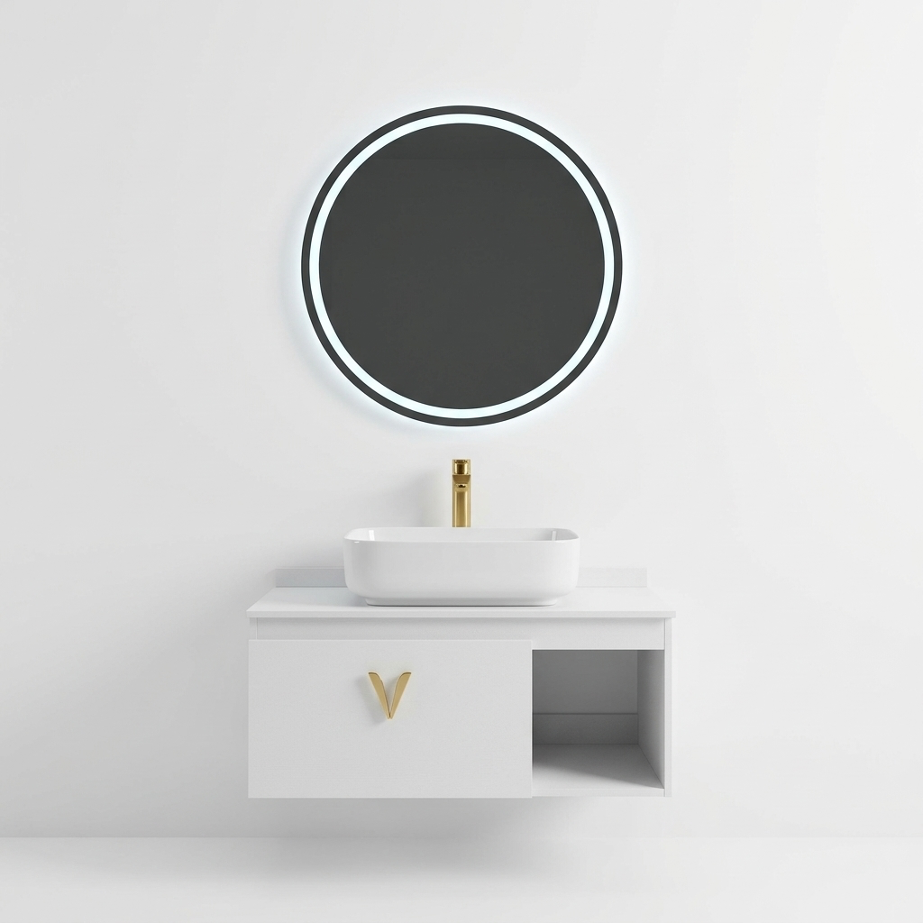 CONJ. PVC GAB. #4136 WHITE 36''