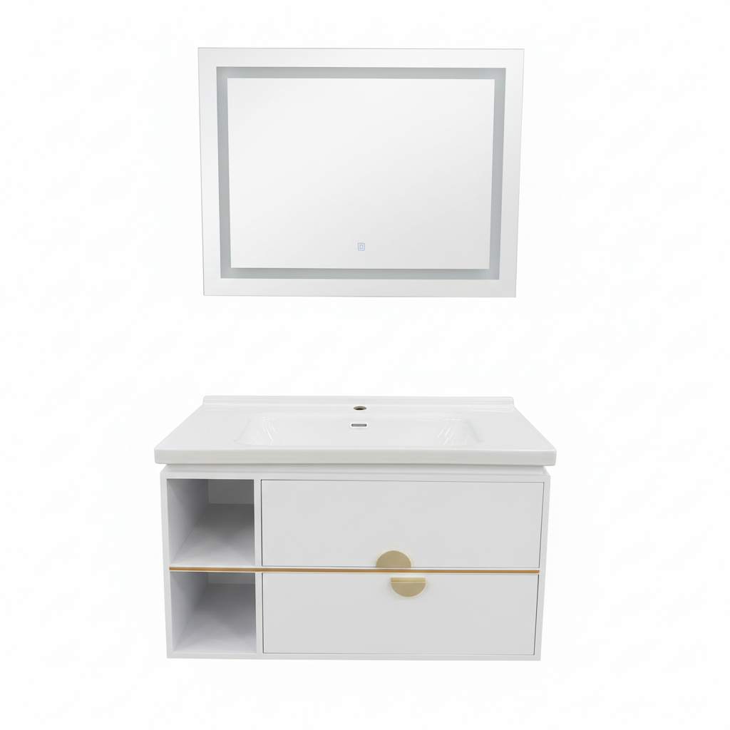 CONJ. VANITY #4137 36" WHITE