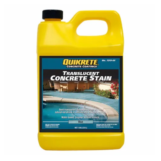 [Q085] Quikrete Translucent Concrete Stain Blue Gal