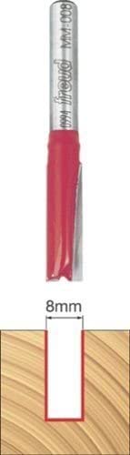 [MM008] Freud MM-008 8 MM Diameter Two Flute Straight Router Bit with 1/4-Inch Shank