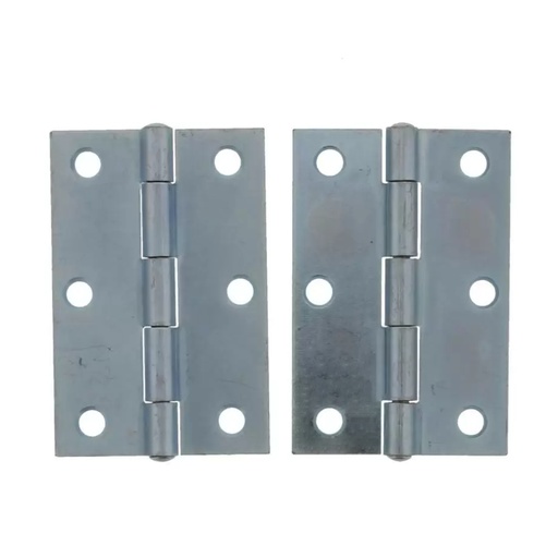 [382003365] ULTRA HARDWARE 3 in. Zinc Narrow Utility Hinge (2-Pack)